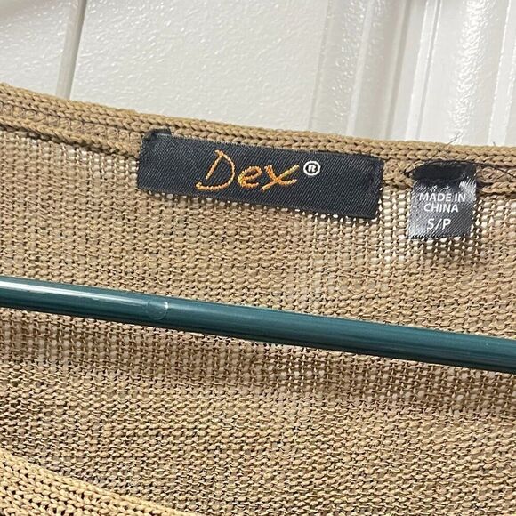 Dex Aztec Print Brown Knit Tunic Blouse - S - Picture 5 of 11